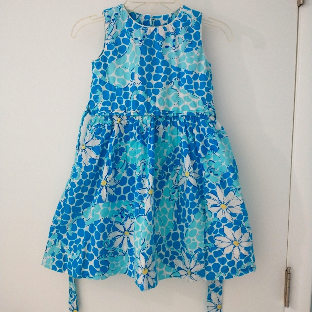 Girls Lilly Pulitzer Leopards and Lilies print dress